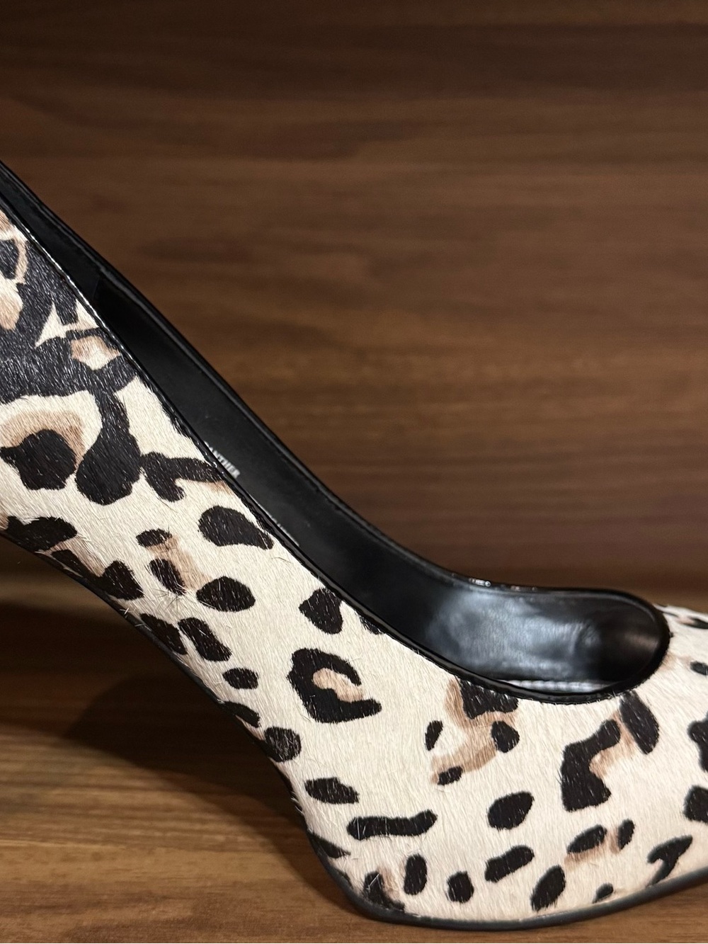 White House Black Market leopard Panther heels shoes - Picture 4 of 6